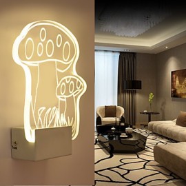 Acrylic Wall Lamp PVC Lamp Light LED / Bulb Included Modern/Contemporary Metal 220V 5㎡-10㎡ L18.5*H22.5*W5CM