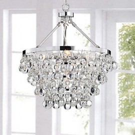 MAX:60W Traditional/Classic Crystal Chrome Metal Chandeliers Living Room / Bedroom / Dining Room / Study Room/Office / Entry / Hallway