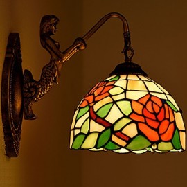 E27 220V 27*25CM 3-5㎡ European Contracted Rural Creative Wrought Iron Wall Lamp Led Lights