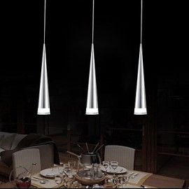 Max 5W Modern/Contemporary LED Chrome Metal Pendant Lights Living Room / Bedroom
