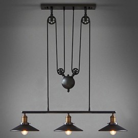 LED Pendant Lights Vintage 3 Lights ST64 Bulbs Included Up and Down system for Living Room / Bedroom