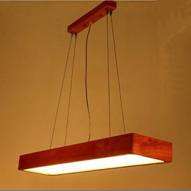 Simple High-end Solid Wood LED Office Dining Room Balcony Pendant