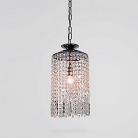 60W Modern/Contemporary Crystal Metal Pendant Lights Living Room