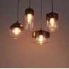 E27 15-20㎡ Line 1M The Nordic Creative Stair Shop'S Art Personality Wrought Iron Glass Chandelier LED Lamp