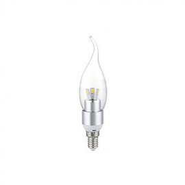 3W E14 LED Candle Lights CA35 3 SMD 650-700 lm Cool White AC 220-240 V