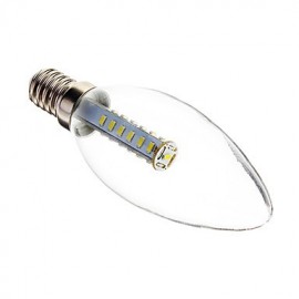 3W E14 LED Candle Lights C35 25 SMD 3014 180-210 lm Cool White Decorative AC 220-240 V