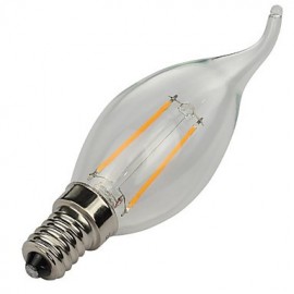 E14 2W 180LM Warm/Cool White Candle Bulbs 360 Degree LED Filament Lamp (85-265V)