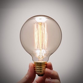 Pure Cupper Lamp Cap Retro Vintage E27 Artistic Filament Bulb Industrial Incandescent Light Bulb 40W