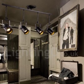 4 Light Rustic/ Lodge Vintage Metal Spot Light for Mini Style Light Dining Room Kitchen Study Room/Office Entry Game Room