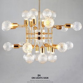4 Tier Modern/ Contemporary 24 Light Chandelier Lamp for Living Room Dining Room Bedroom LED Light