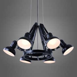 6 Light Modern/ Contemporary Single Tier Chandelier Lamp for Dining Room, Living Room Light
