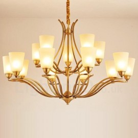 15 Light Rustic/Lodge LED Integrated Living Room,Dining Room,Bed Room Metal Chandeliers