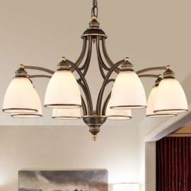 8 Light Rustic/Lodge LED Integrated Living Room,Dining Room,Bed Room Metal Chandeliers