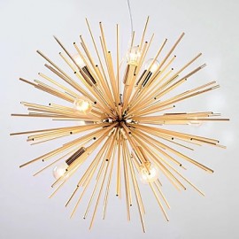 Retro Imitation Copper Creative line 10 Lights
