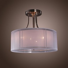 Modern Acrylic Flush Mount with 3 Lights Cylinder Design