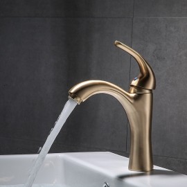Classic Electroplated Single Handle Bathroom Sink Tap