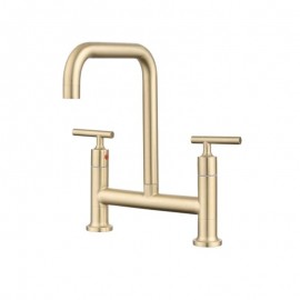 Rotatable Double Handles Kitchen Tap