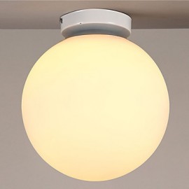 E27 220V 15CM Contracted And Contemporary Personality White Ball Glass Dome Light Led