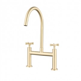Rotatable Double Handles Kitchen Tap