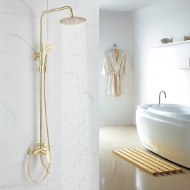 Body Jet Massage pullout Multi Spray Shower Electroplated Mount Shower Tap