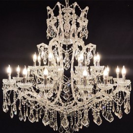 European Crystal Chandelier Villa Decoration Ceiling Light With 24 Lights