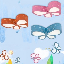Butterfly Flush Mount Contemporary Metal Ceiling Fixture