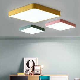 Simlpe Flush Mount Thin Square Light Energy Saving Ceiling Light Light