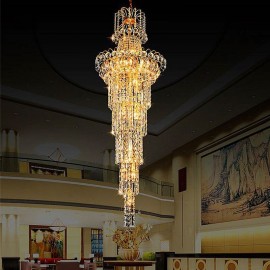 European Long Pendant Crystal Chandelier