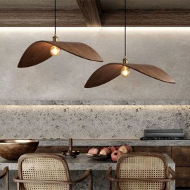 Solid Wood Pendant Light Creative Retro Ceiling Light