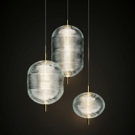 Water Ripple Pendant Light Modern Minimalist Wrought Iron Ceiling Light