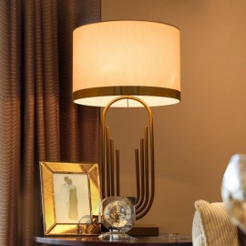 Modern Golden Table Lamp Paper Clip Desk Lamp Bedside Decoration Lamp