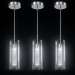 3 Light Artistic Pendant Lights with Glass Shades G4 Bulb Base